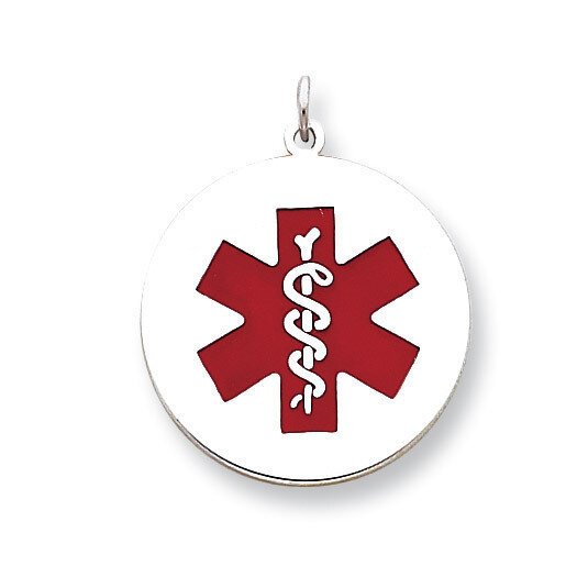 Medical Jewelry Pendant Sterling Silver XSM80, MPN: XSM80, 883957275130