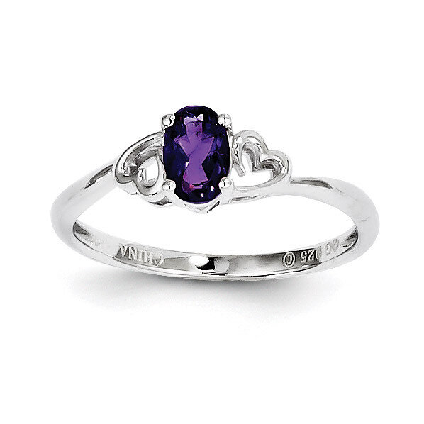 Amethyst February Ring Sterling Silver QBR15FEB, MPN: QBR15FEB, 883957478586
