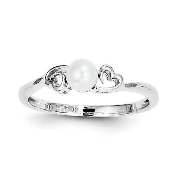 Pearl June Ring Sterling Silver Cultured QBR15JUN, MPN: QBR15JUN, 883957500935