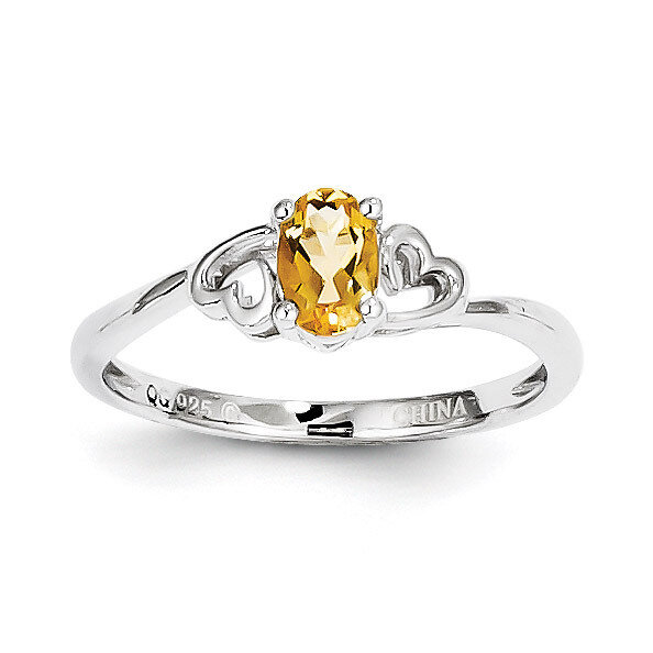 Citrine November Ring Sterling Silver QBR15NOV, MPN: QBR15NOV, 883957532264