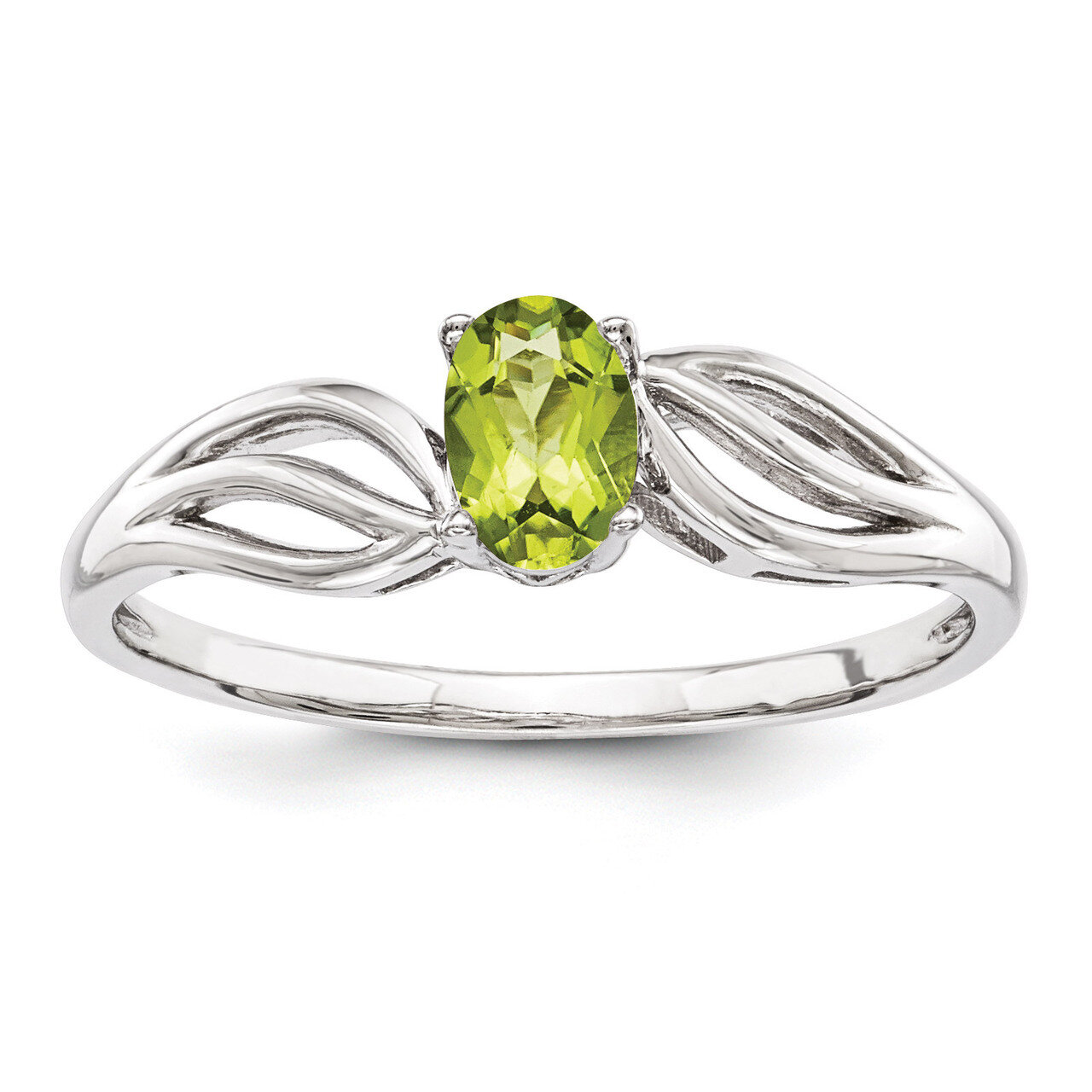 Peridot August Ring Sterling Silver QBR17AUG, MPN: QBR17AUG, 883957431611