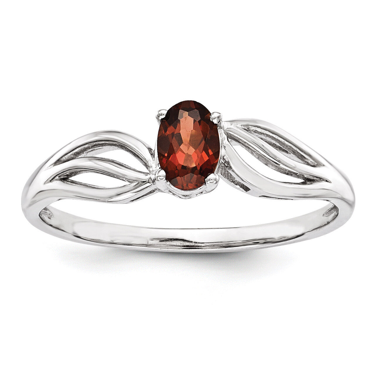 Garnet January Ring Sterling Silver QBR17JAN, MPN: QBR17JAN, 883957478708