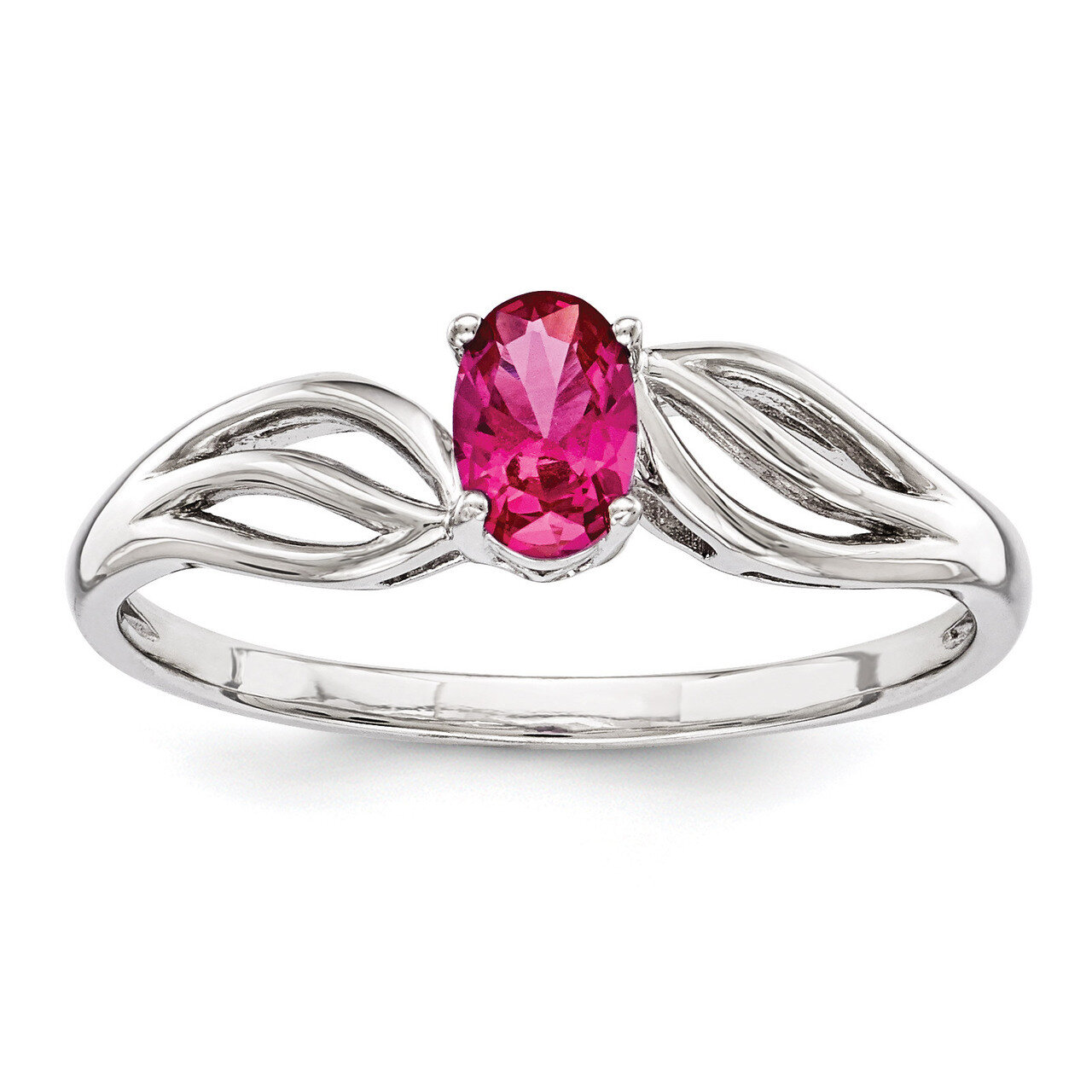 Ruby July Ring Sterling Silver QBR17JUL, MPN: QBR17JUL, 883957597409