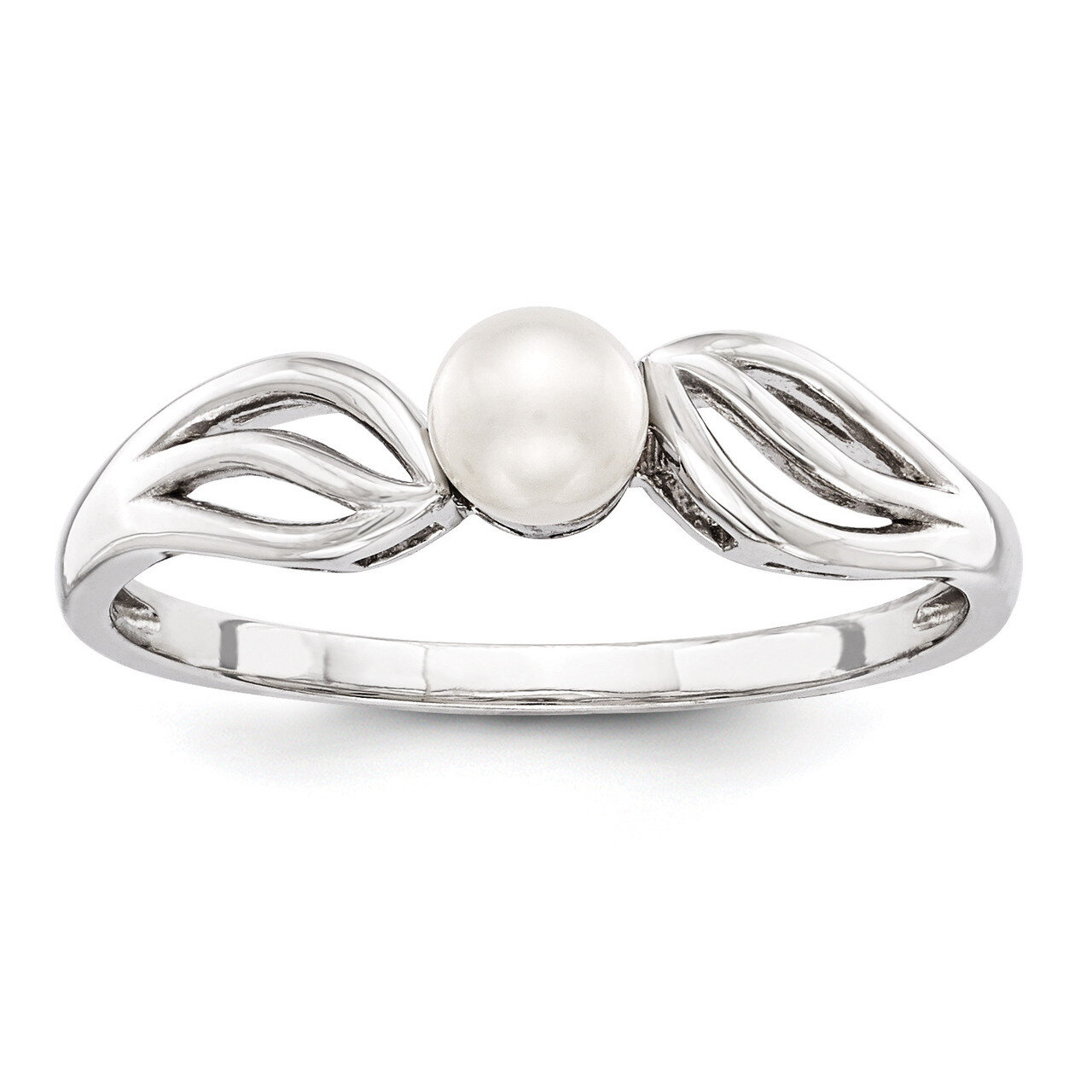 Pearl June Ring Sterling Silver Cultured QBR17JUN
