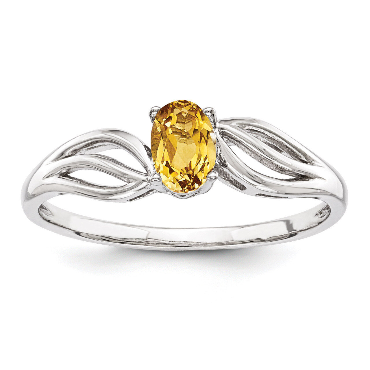 Citrine November Ring Sterling Silver QBR17NOV, MPN: QBR17NOV, 883957354026