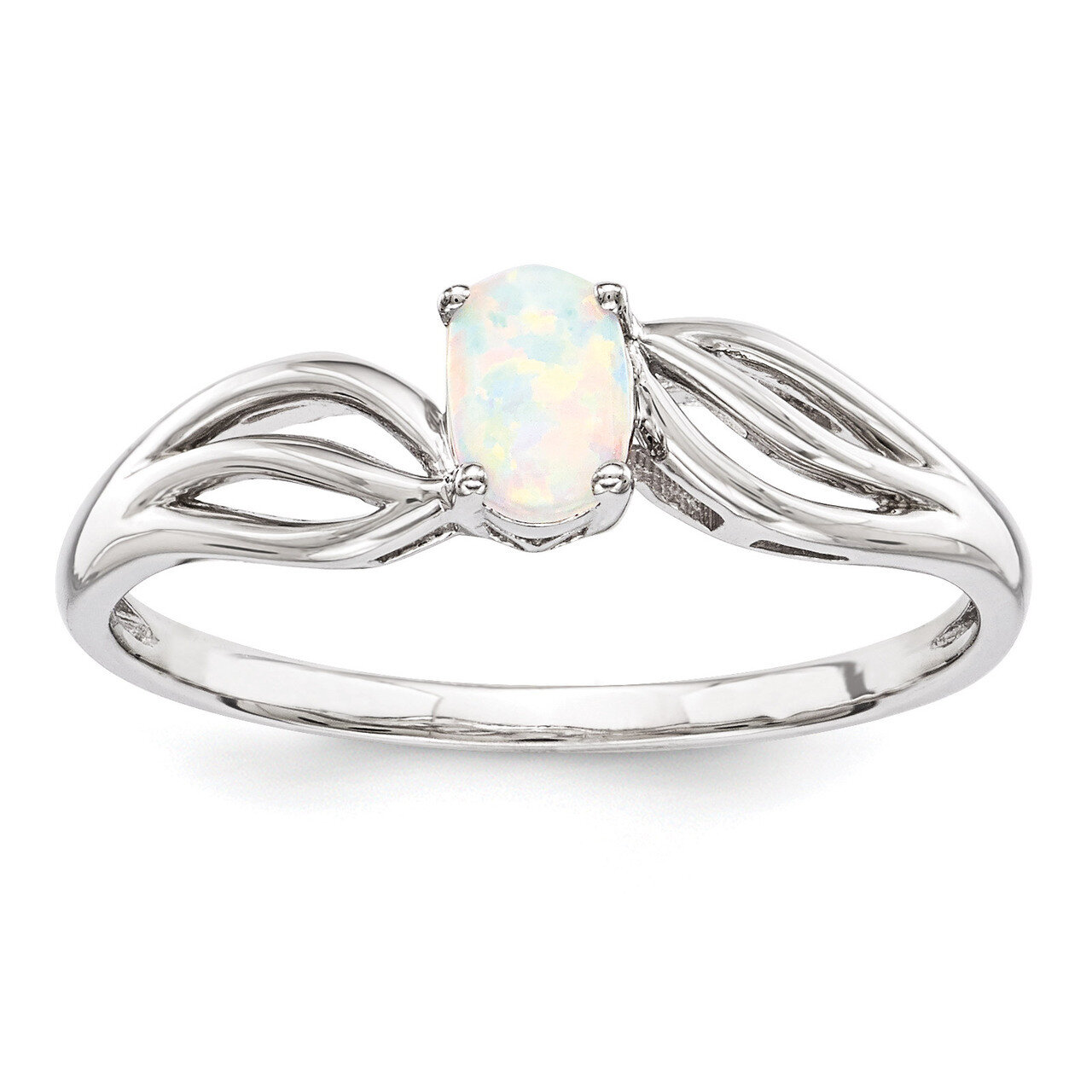 Opal October Ring Sterling Silver QBR17OCT, MPN: QBR17OCT, 883957532288