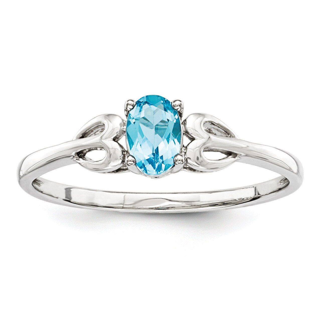 Light Swiss Blue Topaz December Ring Sterling Silver QBR20DEC, MPN: QBR20DEC, 886774645872