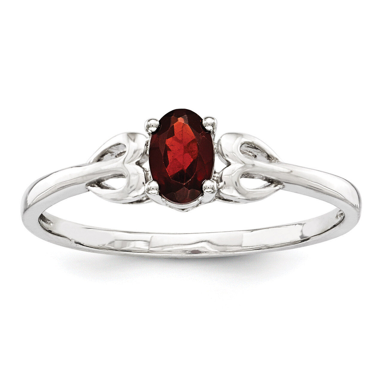 Garnet January Ring Sterling Silver QBR20JAN, MPN: QBR20JAN, 883957458144