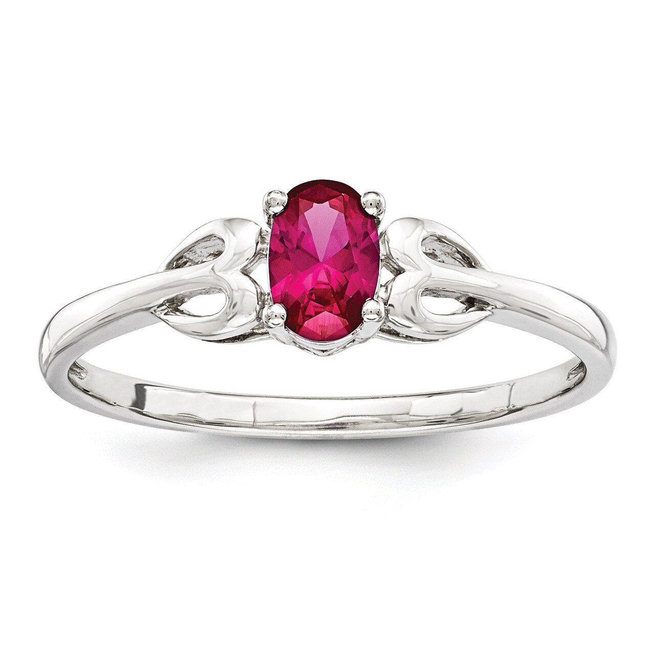 Ruby July Ring Sterling Silver QBR20JUL, MPN: QBR20JUL, 883957431734