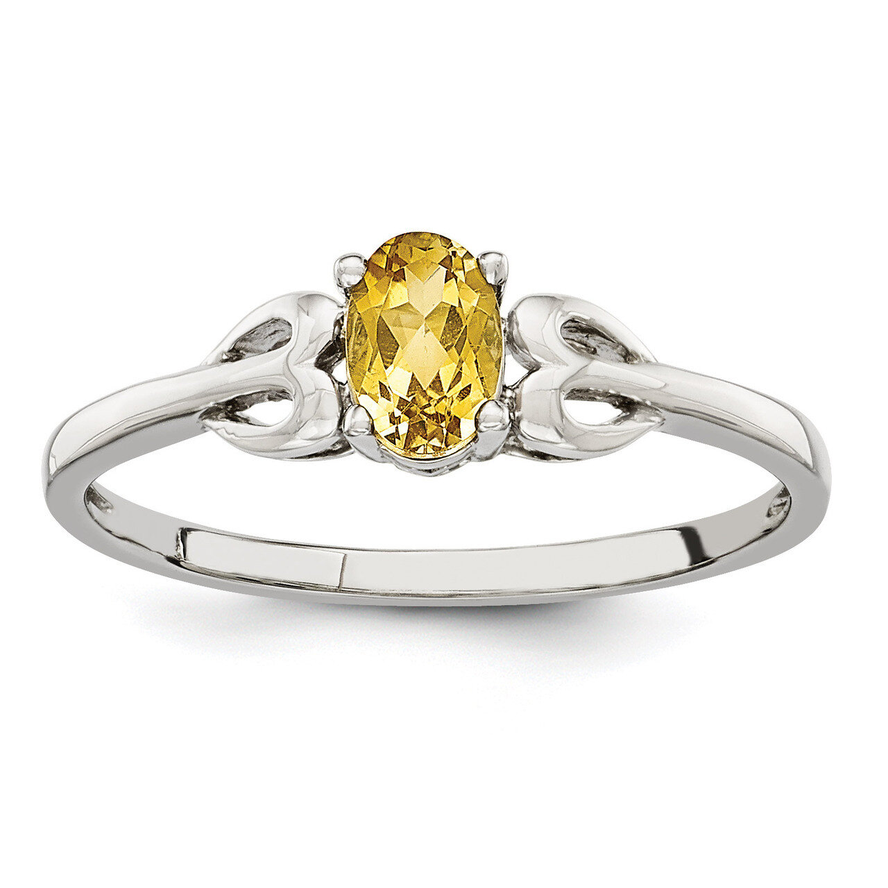 Citrine November Ring Sterling Silver QBR20NOV, MPN: QBR20NOV, 883957458229