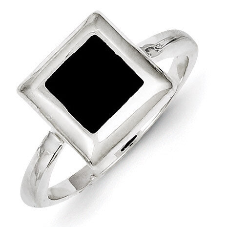 Onyx Ring Sterling Silver QR1068, MPN: QR1068, 191101283291