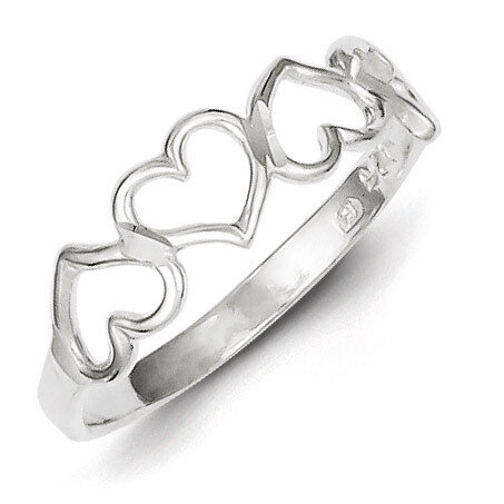 Heart Ring Sterling Silver QR108, MPN: QR108, 883957984308