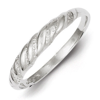 Twisted Ring Diamond-cut Sterling Silver QR113