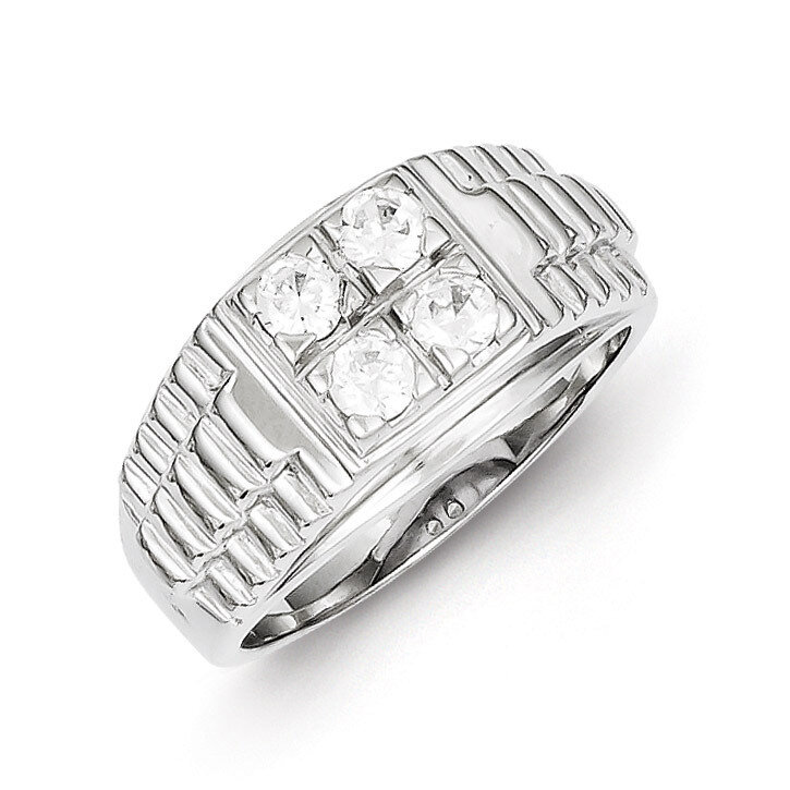 Men&#39;s Diamond Ring Sterling Silver QR1287