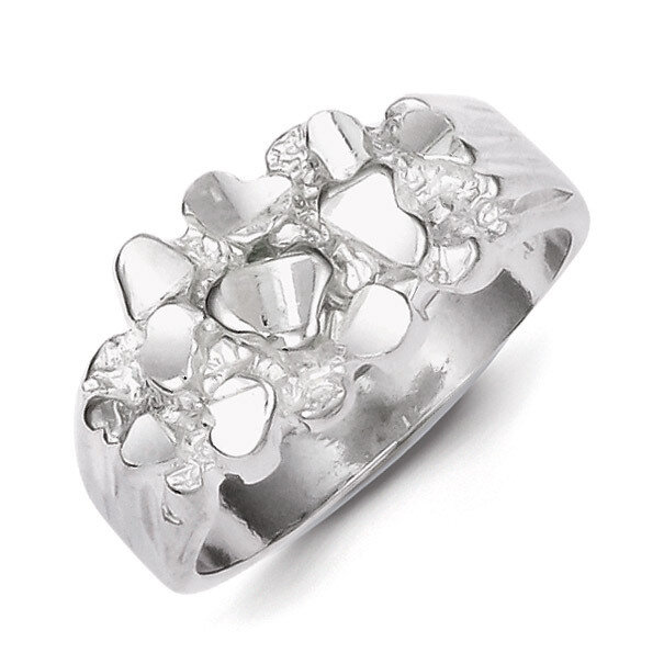 Men's Nugget Ring Sterling Silver QR129