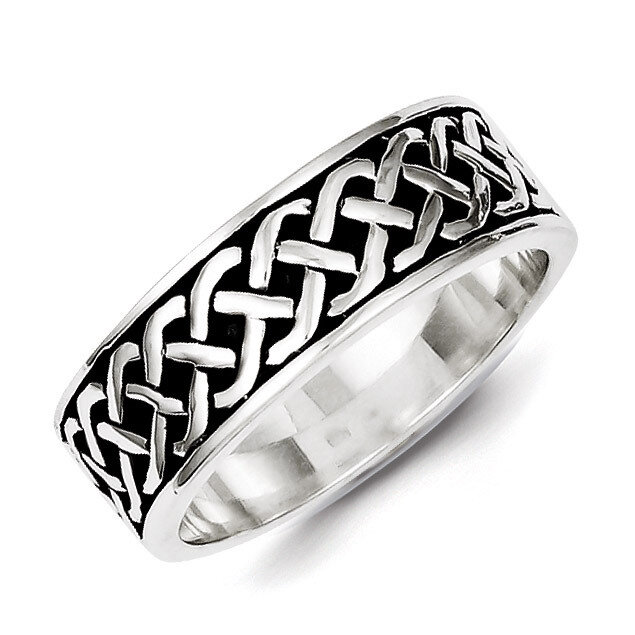 Weave Design Ring Sterling Silver QR1956