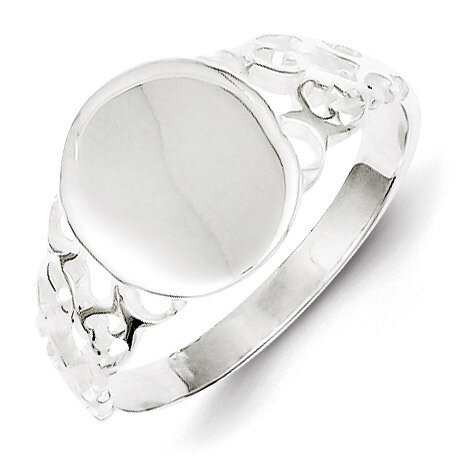 Signet Ring Sterling Silver QR2429, MPN: QR2429, 883957249254