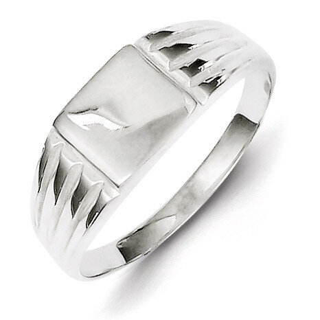 Signet Ring Sterling Silver QR2430, MPN: QR2430, 883957249292