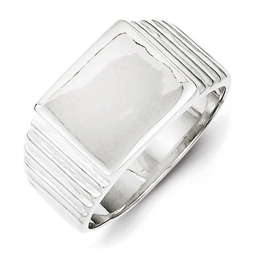 Signet Ring Sterling Silver QR2434, MPN: QR2434, 883957249407