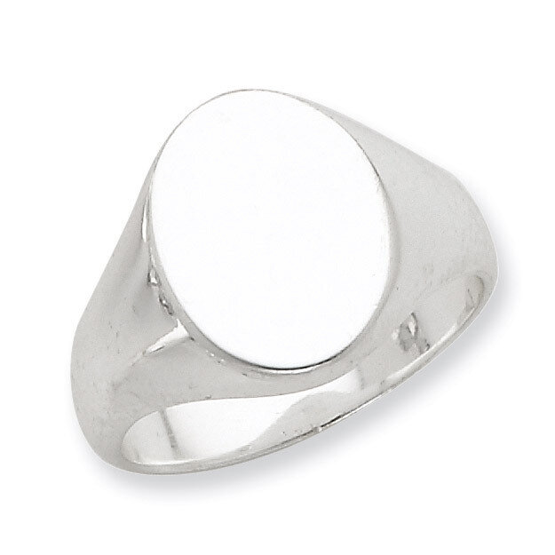 12x16mm Solid Back Signet Ring Sterling Silver QR2443, MPN: QR2443, 883957249674