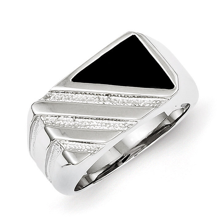 Men's Onyx Ring Sterling Silver QR2456