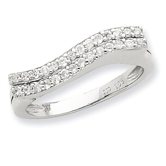 Diamond Ring Sterling Silver Polished QR2730