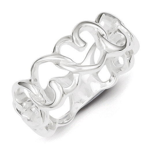 Hearts Ring Sterling Silver QR2863