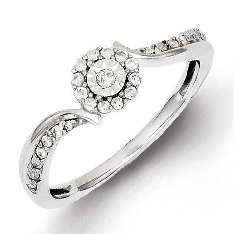Ring Sterling Silver Diamond QR3418, MPN: QR3418, 883957404745