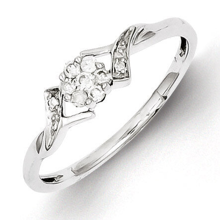 Ring Sterling Silver Diamond QR3428, MPN: QR3428, 883957364384