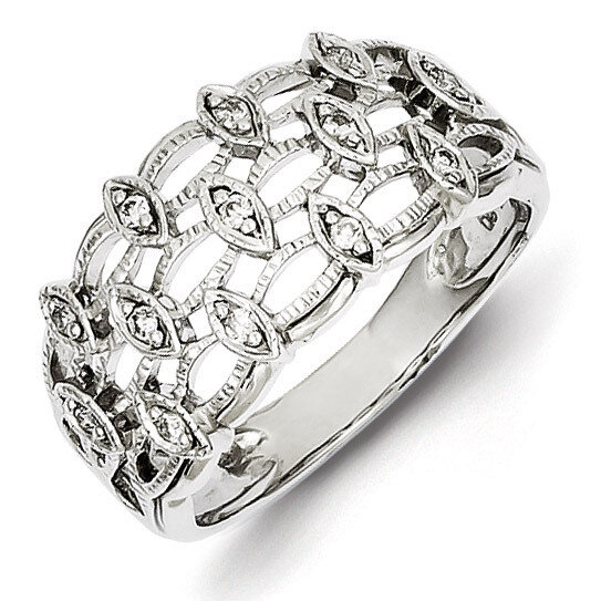 Ring Sterling Silver Diamond QR3440