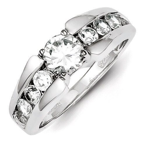 Ring Sterling Silver Rhodium-plated Diamond QR4254, MPN: QR4254, 883957507804