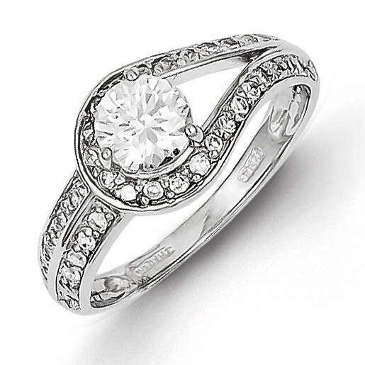 Ring Sterling Silver Rhodium-plated Diamond QR4263, MPN: QR4263, 883957549378