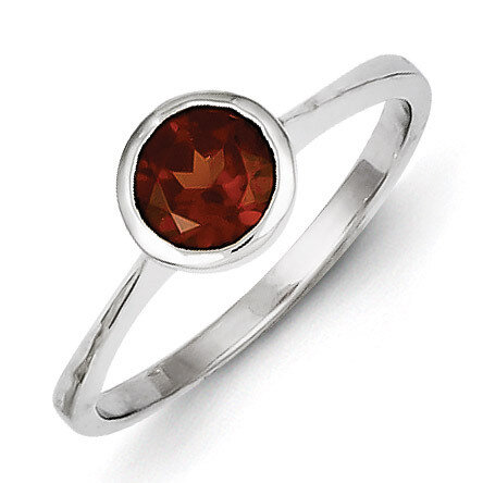 Garnet Ring Sterling Silver QR4336, MPN: QR4336, 883957437439