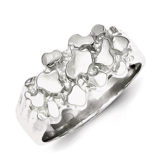 Woman's Nugget Ring Sterling Silver QR4443