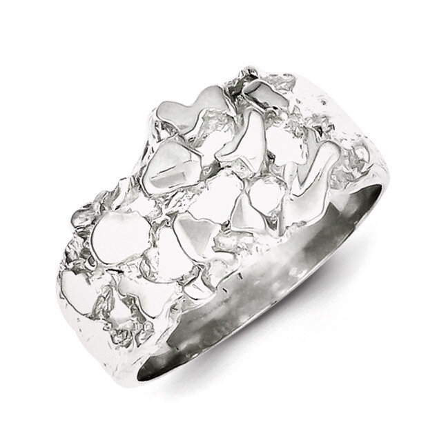 Men&#39;s Nugget Ring Sterling Silver QR4444, MPN: QR4444, 883957364650