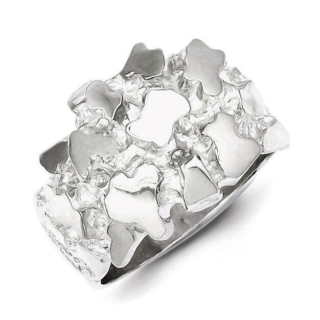Men&#39;s Nugget Ring Sterling Silver QR4447, MPN: QR4447, 883957364674