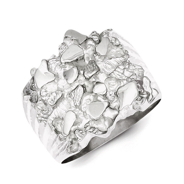 Men&#39;s Nugget Ring Sterling Silver QR4452, MPN: QR4452, 883957405070