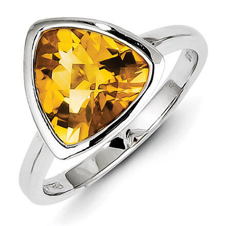 Citrine Ring Sterling Silver QR4465CI, MPN: QR4465CI, 883957463612