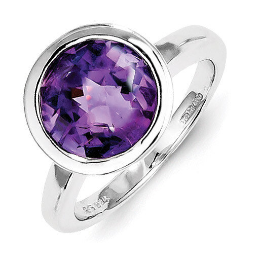 Amethyst Ring Sterling Silver QR4466AM, MPN: QR4466AM, 883957405285