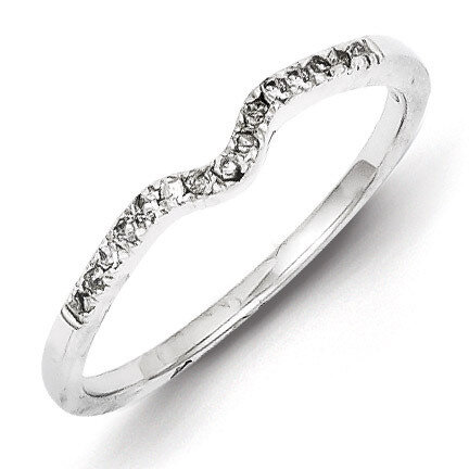 Wrap Ring Sterling Silver Rhodium-plated Diamond QR4790, MPN: QR4790, 883957366616