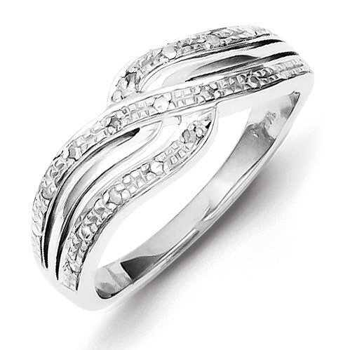 Ring Sterling Silver Rhodium-plated Diamond QR4846, MPN: QR4846, 883957407715