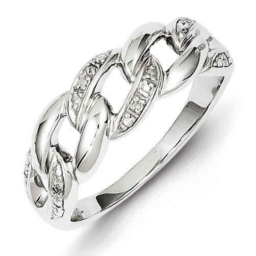 Ring Sterling Silver Rhodium-plated Diamond QR4868, MPN: QR4868, 883957465388