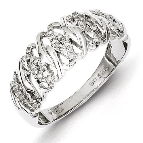 Ring Sterling Silver Rhodium-plated Diamond QR4913, MPN: QR4913, 883957439990