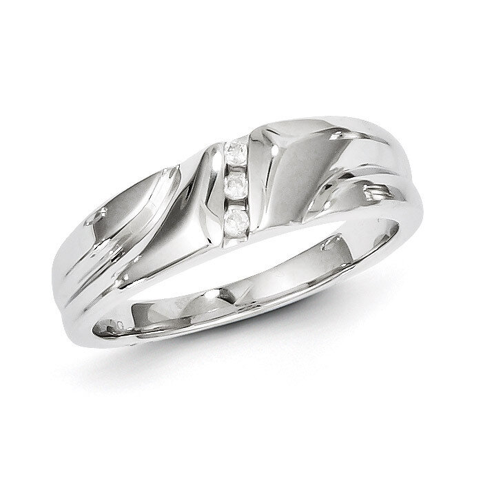Men&#39;s Ring Sterling Silver Rhodium-plated Diamond QR4997, MPN: QR4997, 883957407944