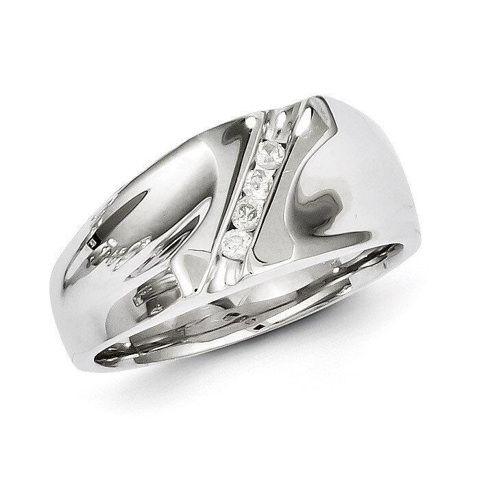 Men&#39;s Ring Sterling Silver Rhodium-plated Diamond QR5003, MPN: QR5003, 883957465456