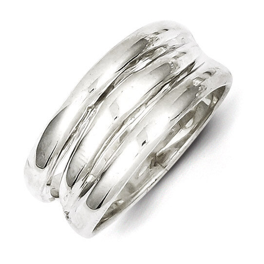 Fancy Ribbed Ring Sterling Silver Solid QR920, MPN: QR920, 883957254623