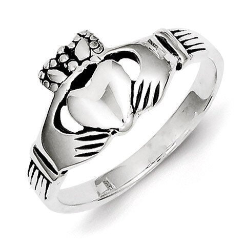 Claddagh Ring Antiqued Sterling Silver QR962, MPN: QR962, 883957255552