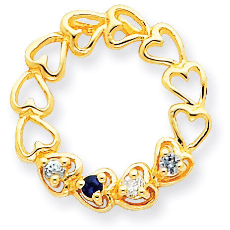 4 Birthstones Family Pendant 14k Gold XMP53/4, MPN: XMP53/4, 883957379203