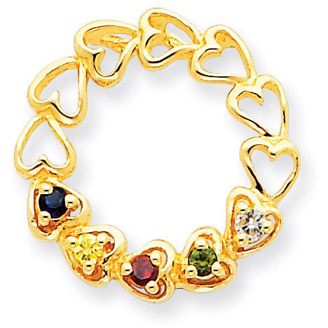 5 Birthstones Family Pendant 14k Gold XMP53/5, MPN: XMP53/5, 883957417066