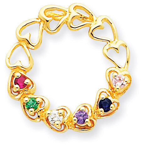 6 Birthstones Family Pendant 14k Gold XMP53/6, MPN: XMP53/6, 883957474137